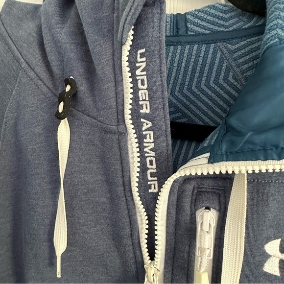 Size L Under Armour Men's Blue UA Storm Dobson Softshell Jacket - Picture 6 of 9